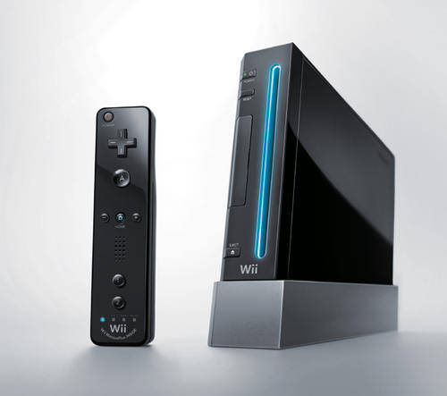 Black Wii Console, Original Remote + Cables (6 months warranty)