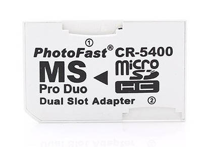 Pro Duo Memory Card dual Micro SD Adapter
