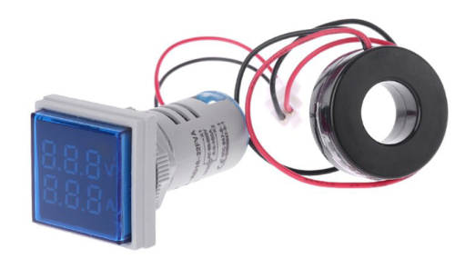 AC 60-500V 0-100A D18 Square LED Digital Dual Display Voltmeter Ammeter Voltage Gauge Current Meter