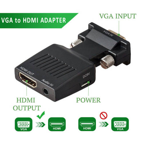 VGA to HDMI Converter with Audio