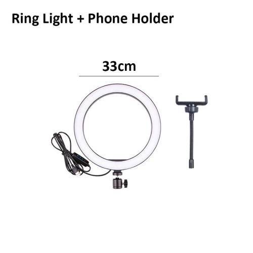 33cm Photography LED Selfie Three-speed LED Ring
