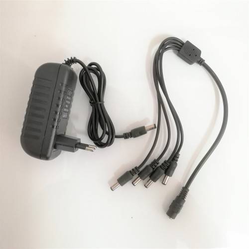 Security Camera 2A 12V CCTV Camera Power Supply with 1-4 Splitter