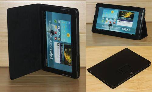 Samsung Galaxy Tab 10.1 P7500 P7510 Black Book Cover