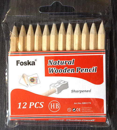 Short Pencils for Arts & Crafts - Pack of 12 HB Pencils