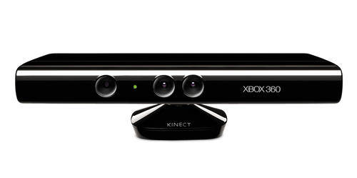XBOX 360 Kinect Sensor with Power Supply and Kinect Adventures Game