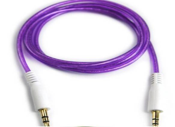 Stereo Auxillary 1 M Purple Lead