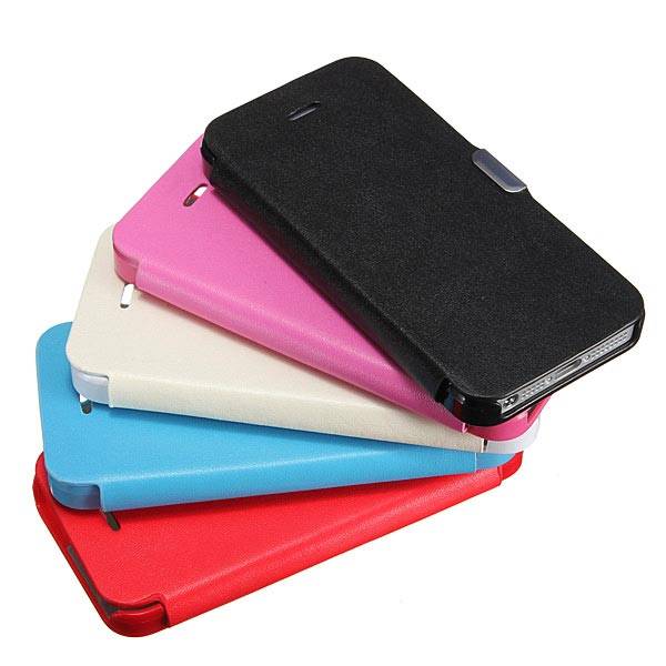 Apple Iphone 5 / 5G / 5S Slim Magnetic Black Wallet Cover