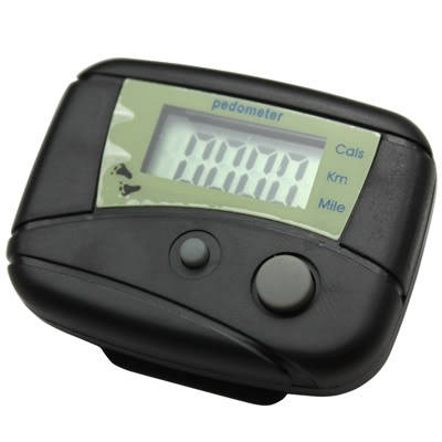 Pedometer - Step Counter | Calorie Counter | Distance Meter (Black)