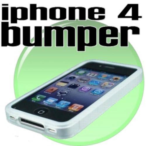 Apple Iphone 4 High Quality White Silicone Bumper Frame 4g