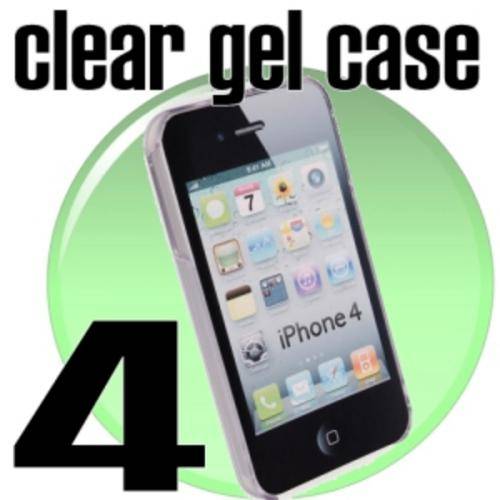 Soft Gel Clear TPU Skin / Case for Iphone 4 4G