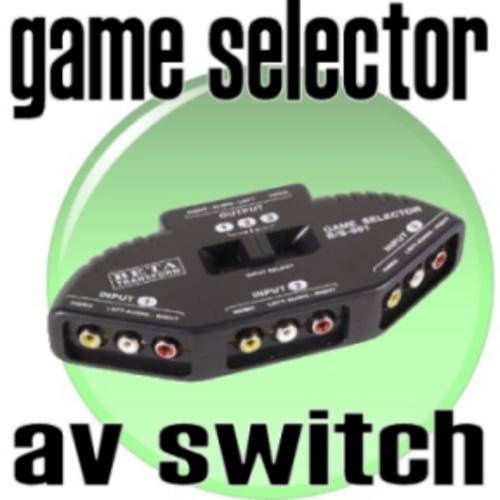 Game Selector DVD 3-port RCA Switch / AV Selector / Video RCA Splitter