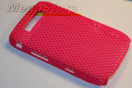 Bright Pink Mesh back Case for Blackberry Torch 9800