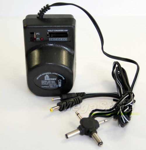 AC/DC Power Adaptor DC 3V 4.5V 6V 7.5V 9V 12V (500mA / 0.5A)