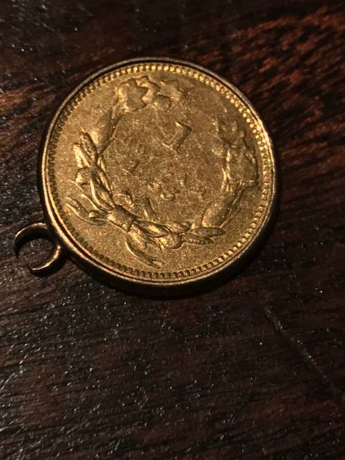 1855 INDIAN HEAD PENNY ( GOLD )