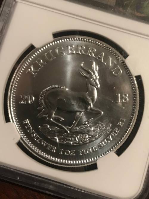 GRADED SILVER KRUGER RAND ( MS 69 )