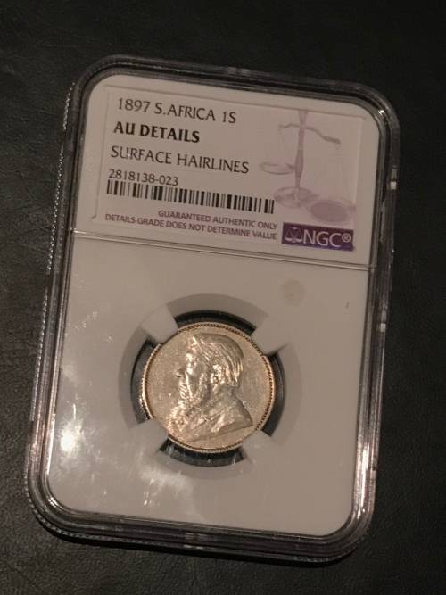 1897 1 SHILLING ( AU DETAILS ) NGC