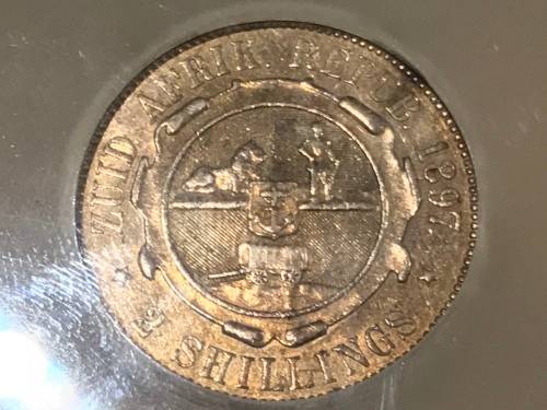1897 ZAR 2 SHILLING ( AU 50 )