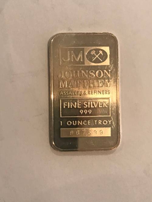 1 oz PURE SILVER BULLION BAR