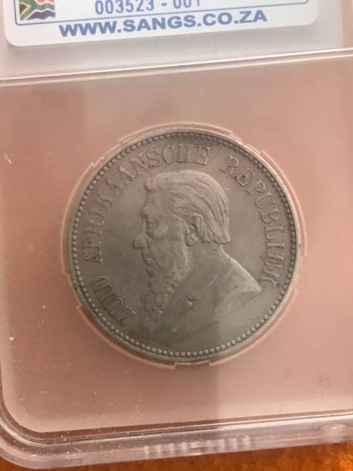 1893 ZAR HALFCROWN ( KEY DATE )