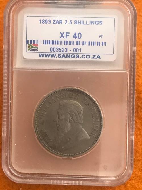 1893 ZAR HALFCROWN ( KEY DATE )