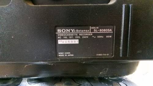 1970's era Sony BetaMAX cassette player and recorder