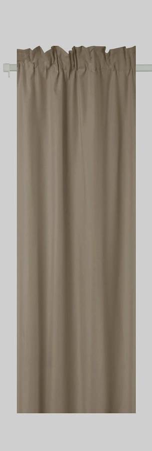 Microfibre Taupe 230X218 Taped Curtain *NEW ARRIVAL*