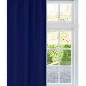Microfibre Navy 230X218 Taped Curtain *NEW ARRIVAL*