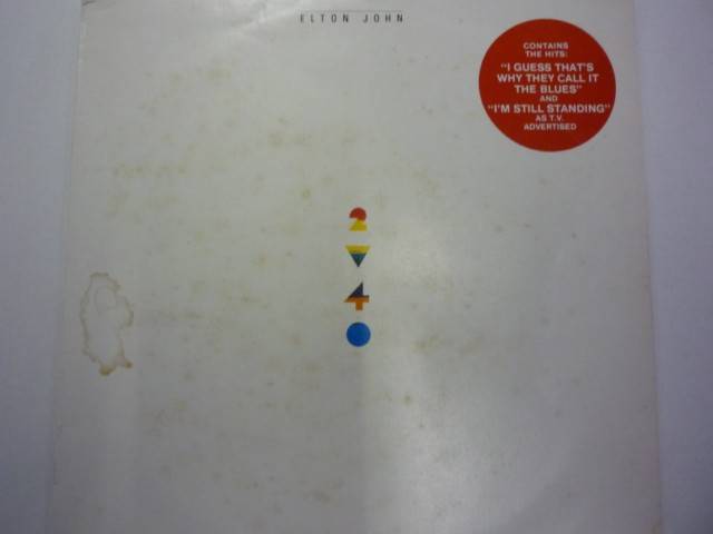 LP RECORD : ELTON JOHN - TOO LOW FOR ZERO