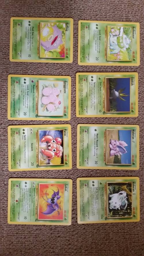 Pokemon Grass Deck - Cards
