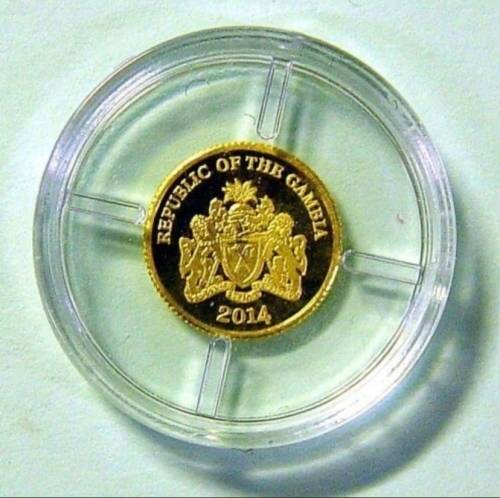 Mandela Gambia 200 Dalasi Gold Coin