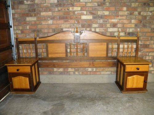 Headboard with side tables