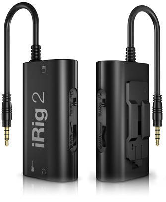 IK Multimedia analogue guitar/bass interface for iOS & Android iRig-2