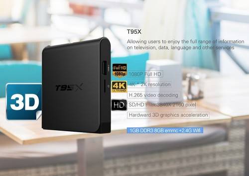 Sunvell T95X Amlogic S905X TV Box Android 6.0 Quad Core 4K x 2K 1G+8G