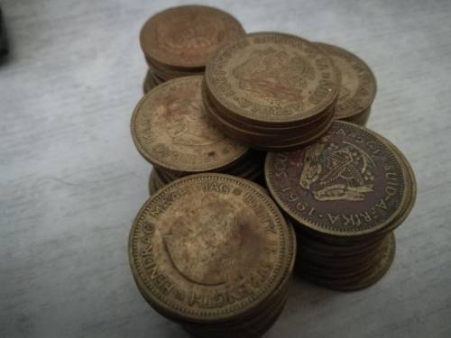 BUY 91 X RSA 1/2 CENTS - ALL 1961 - 1964 (FIRST DECIMAL SERIES) CIRCULATED BUT NICE