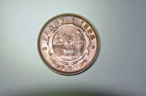 ZAR UNC 1898 PENNY - UNC GAURANTEED OR YOUR MONEY BACK.