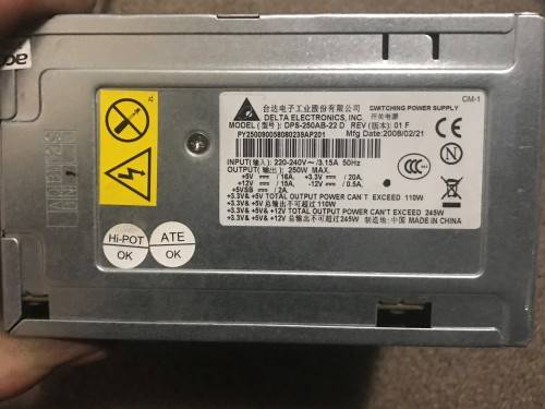 POWER SUPPLY + MOTHERBOARD & CPU