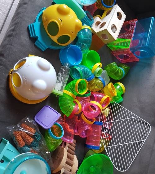 Bullk Hamster Accessories - Wheels, Tubes, Houses, Wood Toys, Water Bottles etc.