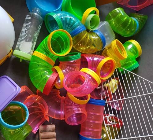 Bullk Hamster Accessories - Wheels, Tubes, Houses, Wood Toys, Water Bottles etc.