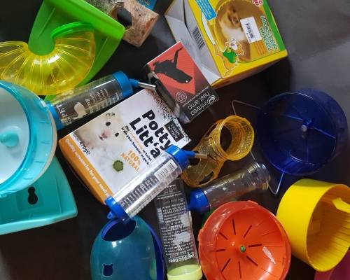Bullk Hamster Accessories - Wheels, Tubes, Houses, Wood Toys, Water Bottles etc.