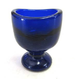 Cobalt blue eye bath