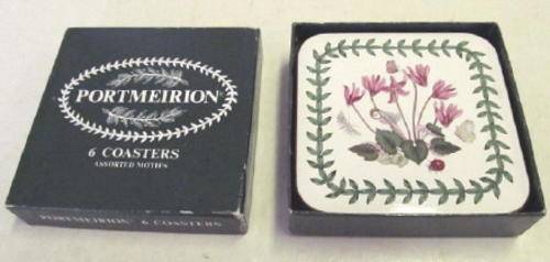 Set of six Portmeirion coasters