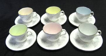 Foley bone china coffee set designed by Maureen Tanner