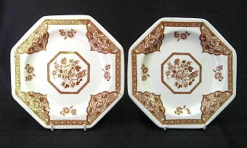 Pair of octagonal Royal Staffordshire side plates by JandG Meakin