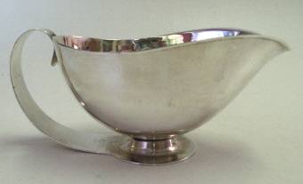 Swedish silver-plated sauce boat