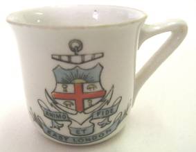 Heraldic ware / crested china: East London