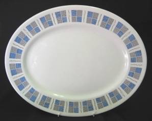 Myott 'Ironstone' platter with 'Castille' pattern