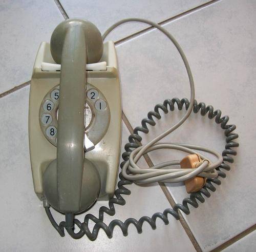 Old Grey Cricket Dial Telephone