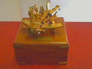 Some Kind Of  Brass Compass in Wooden Box (PLEASE SEE PHOTOS!!!!!!)