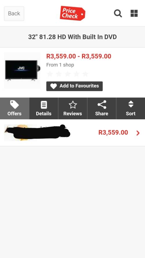 32' JVC FHD TV (Built in DVD player)
