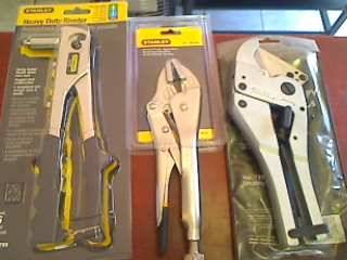 Stanely Pop Riveter + Vice Grip + PVC Pipe Cutter